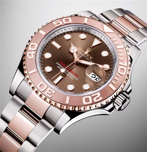 rolex yachtmaster rose gold steel|rolex yacht master 40 18kt.